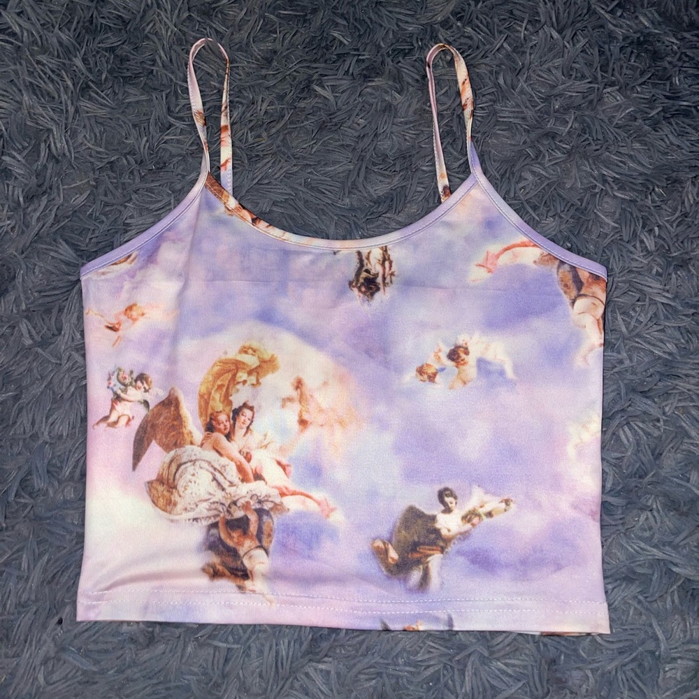 y2k angel tank top